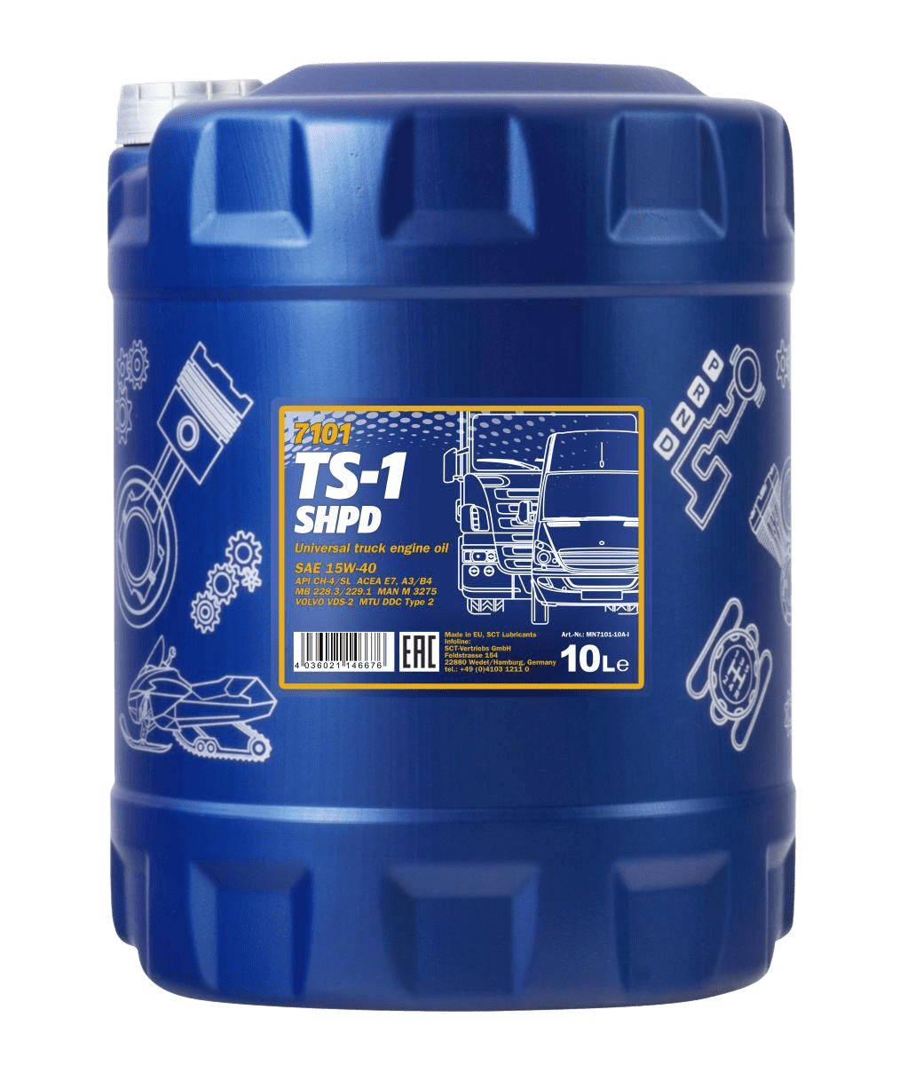 Моторное масло Mannol TS-1 15W40 SHPD, 10л